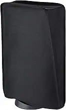 PlayVital Black Nylon Dust Cover for ps5 Soft Neat Lining Dust Guard for ps5 Console, Anti Scratch Waterproof Cover Sleeve for ps5 Console Digital Edition & Disc Edition