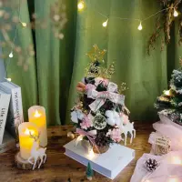在飛比找momo購物網優惠-【KIRA與花花藝】PE法式質感聖誕樹/小-浪漫粉/桌上聖誕