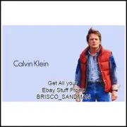 Fridge Fun Refrigerator Magnet BACK TO THE FUTURE Marty Calvin Klein Ad Parody