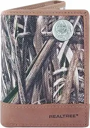 ZEP-PRO Mens NCAA LSU Tigers Zep-Pro Realtree Nylon and Leather Trifold Concho Wallet, Camouflage LSU-IWNT2-RT-P