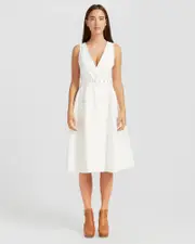 [Belle & Bloom] Miss Independence Midi Dress - Off-White