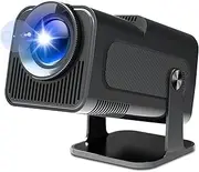 Magcubic HY320 Projector - with Android 11, Smart Projector 1080P Full HD 4K Support, Outdoor Projector WiFi 6 BT 5.0 180°Rotatable Projector for Phone/Laptop/TV - Black