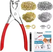 1203Pcs Grommet Tool Kit with Eyelet Pliers, 1/4 Inch 6Mm(Inside Hole Size) Fab