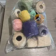 Bag Of Cotton Crochet Thread Multiple Colors 20