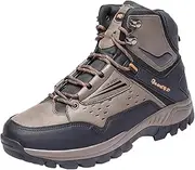 [ZHENSI] Men's Hiking Boots Outdoor Winter Boots Anti-Slip Camping Trekking Work Shoes