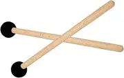 ERINGOGO 2pcs Felt Drum Mallets Plush Percussion Stick for Beginners and Professionals Lightweight Beech Material Comfortable Grip Accessory for Music Enthusiasts
