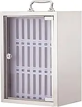 Mobile Phone Storage Cabinet Wall-Mounted Storage Cabinet, Portable Cell Phone Cabinet, with Handle and Security Lock，Classroom Office Student Staff Phone Lock Box