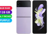 Samsung Galaxy Z Flip 4 5G (128GB, Bora Purple) - Refurbished (Excellent)