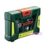 【含稅店】BOSCH 勝利配件 41配件組 套裝工具組 勝利配件組 (附L型雙頭棘輪扳手) 41件螺絲起子組 直角