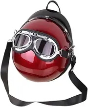 Generic Helmet Shaped Bag, Adjustable Straps Shoulder Bag for Outdoor Activities Cycling