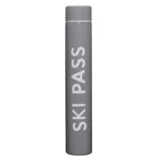 Skinny Flask Face To Face Stainless Steel 8 oz Bottle, Ski Pass - Pack of 2