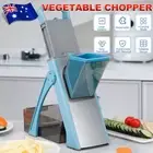 Kitchen Vegetable Chopper Slicer Shredder Manual Rotary Grater Cutter W/ Brush