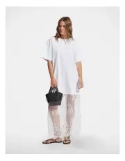 [Decjuba] Koko T-shirt Dress in White