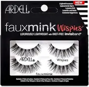 Ardell Faux Mink Wispies False Lashes, Black (Pack of 2)