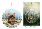 Tabby Cat Wind Spinner
