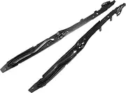 X AUTOHAUX Sunroof Track Guide Rails Repair Kit, Sunroof Track Assembly Repair Kit, for Ford F150 F250 F350 F450 2017-2019, Metal ABS, FL3Z-1651071-A FL3Z-1651071-B, Black, 2 Pcs