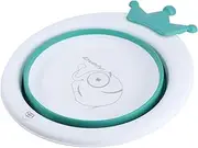 Toyvian 1Pc Foldable Cartoon Washbasin Newborn Washing Basin for Home Use Green Compact and Portable Design for Easy Bathing and Cleaning