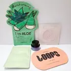 5-pc Set Mask Bundle Belif Aqua Bomb Tonymoly Aloe Patchology Rose Eye Gel Loops