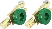 LOORGVEL 2pcs Power Cut Protection Switch Battery Cable Quick Disconnect Isolator Cut Off Car Battery Isolator Power Cutoff Alloy Copper Plating Light Green