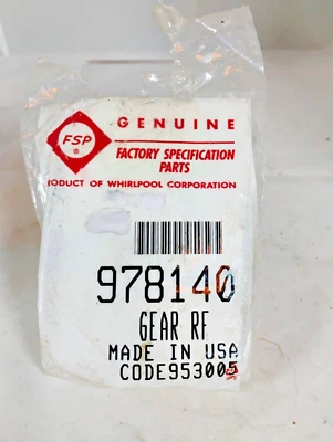 978140 Whirlpool Refrigerator Gear