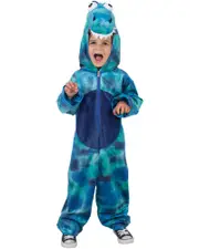 Roarin Rex Blue Dinosaur Toddler Kids Costume
