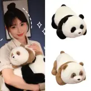 Cuddly Panda Plush Pillow for Children Soft Stuffed Animal Toy Home Accessory