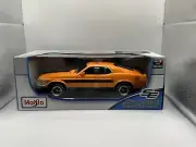 Maisto Diecast 1970 Ford Mustang Mach 1 Special Edition 1:18 Scale Orange