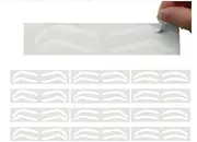 YUXIANLB 24 Pairs Versatile Eyebrow Stencil Kit Eyebrow Tape Disposable Eyebrows Shaping Stencil Stickers Adhesive Brow Template Sticker Brow Template Multiple Shape