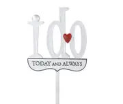 Wedding Cake Topper I Do Decoration for Bride and Groom Party Supplies