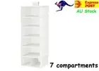 IKEA STU Hanging Storage Organiser Shoes Clothes Rack 7 Compartments Wardrobe