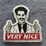 BORAT/ VERY NICE American Hook & Loop Morale Patch