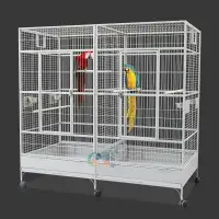 在飛比找樂天市場購物網優惠-生產供應 便攜式寵物籠 寵物展示籠 鳥籠 鐵絲鳥籠 鸚鵡籠(