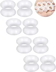 Pexveiuu 10G 8G 6G 4G 2G 0G 00G 12mm 14mm 16mm 18mm 20mm White Silicone Gauges Tunnels Plugs Earrings for Ear Thin Double Flared Rubber Gauges Tunnels Flexible Tunnel Ear Tunnel Earrings Women Men,