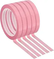 uxcell 5 Pack Whiteboard Tape, 11mm 7/16" Width Art Tape Dry Erase Board Pinstripe Thin Tape for Graphic Chart Grid Drafting Electrical Marking, Pink