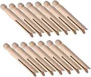 PENIKOKO Natural Wood Laundry Clips 25pcs Wooden Clothespin Clip Pegs Mini Photo Clamps for Craft Drying Clamps Towel Quilt Holders