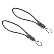 Camera Wrist Strap, 2 Pcs Cotton Soft Adjustable Cord Rope Hand Grip, Black
