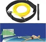 4 m Swim Belt, Swimming Tether for Pool,Swimming Trainer Swim Tether Belt Swim Training Leash Swim Resistance Tether Pool Harness Pool Equipment Bungee Cord Resistance Bands