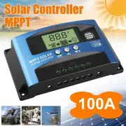 12V 24V Solar Panel Charge Controller Battery Regulator MPPT Auto Dual USB PWM
