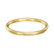 18ct Heavy Yellow Gold Plated Classic Solid Golf Bangle