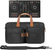 OUKNAK Protector Bag Storage Case, Tote Bag for Pioneer DJ DDJ-FLX4/DDJ-REV1, Travel Carrying Case for Numark Mixtrack Platinum FX, Compact DJ Controller Padded Carry Case
