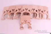 2pcs 4/4 Full Size Adjustable Height Natural Hard Maple Wood Cello Bridge