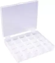 Bobbins Case,25 Slots Bobbins Box Transparent Class 15 Sewing Machine Bobbins Or