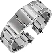 [BuleVina] 21MM Curved End Stainless steel Watch Strap Replacement for Longines for master for Conquest for HydroConquest L3.642.4 L3.781.4 Bracelet Accessories