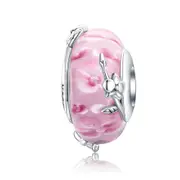 Beads for Women Jewelry Silver plating Flower Charm Fit Bracelet Jewelry