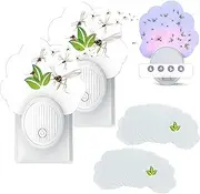 2Pcs Indoor Plug in Mosquito Killer,12Pcs Adhesive Cards,Electric Mosquito Fly Zapper,Plug-in Mosquito Killer, Flying Insect Trap for Flies,Bug Zappers Indoor Suitable for Every Part of Home