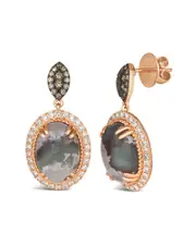 Le Vian Peacock Aquaprase 14K Rose Gold 10.37 ct. tw. Diamond & Aquaprase Earrings