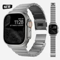 在飛比找蝦皮商城精選優惠-新款磁吸扣不鏽鋼錶帶 適用蘋果手錶Apple Watch U