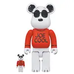 現貨 庫柏力克熊 BE@RBRICK 400% 100% 史努比 墨鏡 JOE COOL