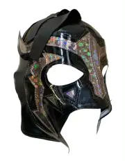 GOLD SCORPION (pro-LYCRA) Adult Wrestling Mask Lucha Libre - Black