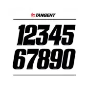 Tangent 3" Vinyl Plate Number 0 Black